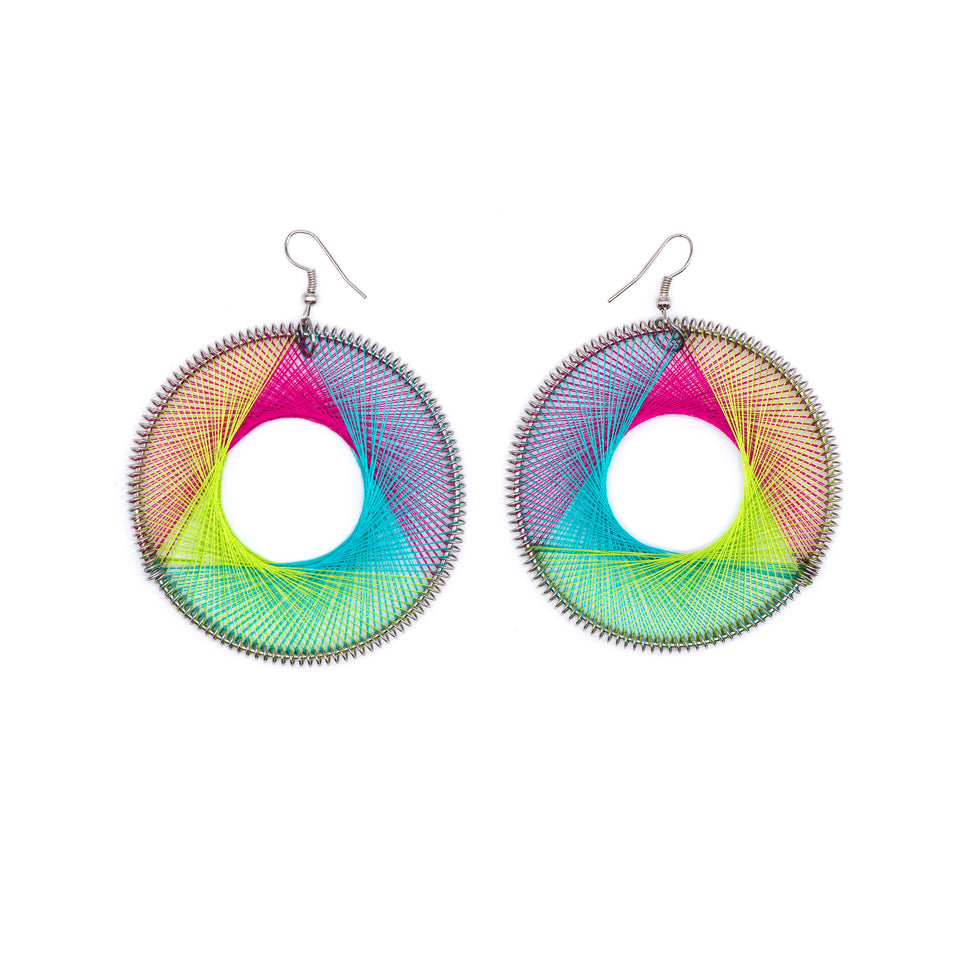 Handmade Colorful Prism Earrings