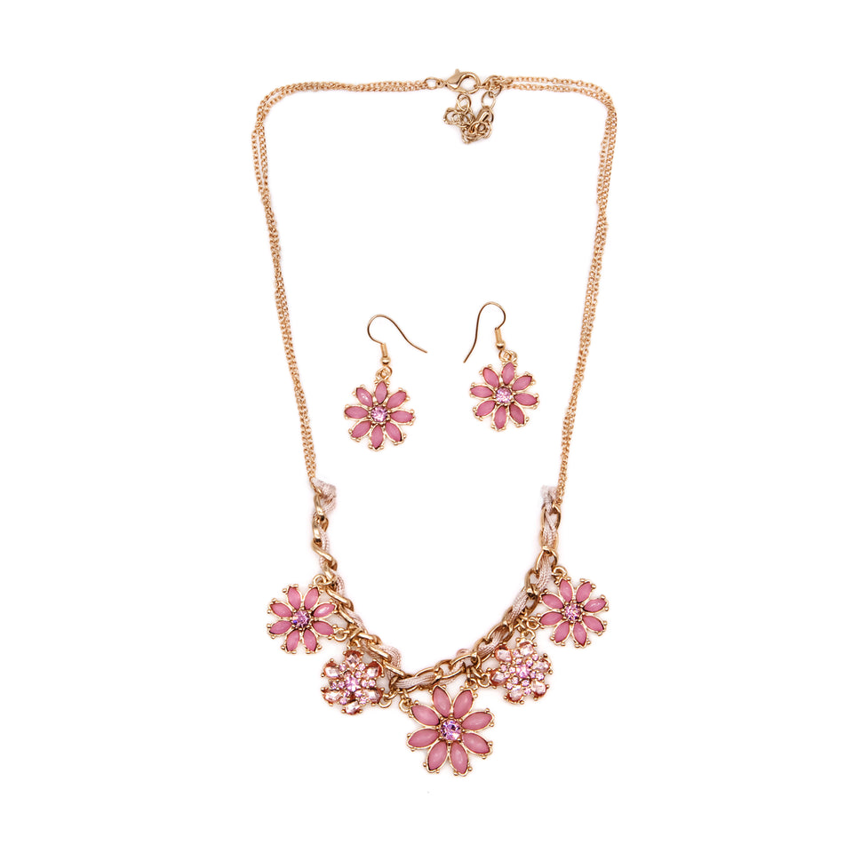 Pink 5-Piece Floral Set