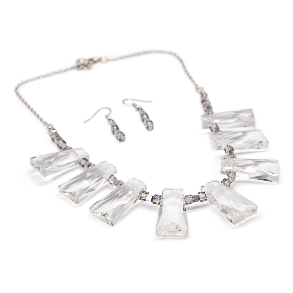 Clear Glass Statement Set