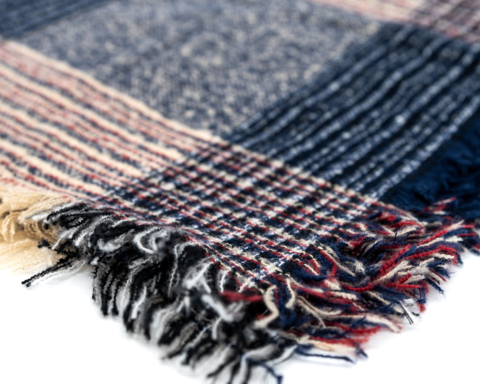 Blue, Red, White Blanket Wrap