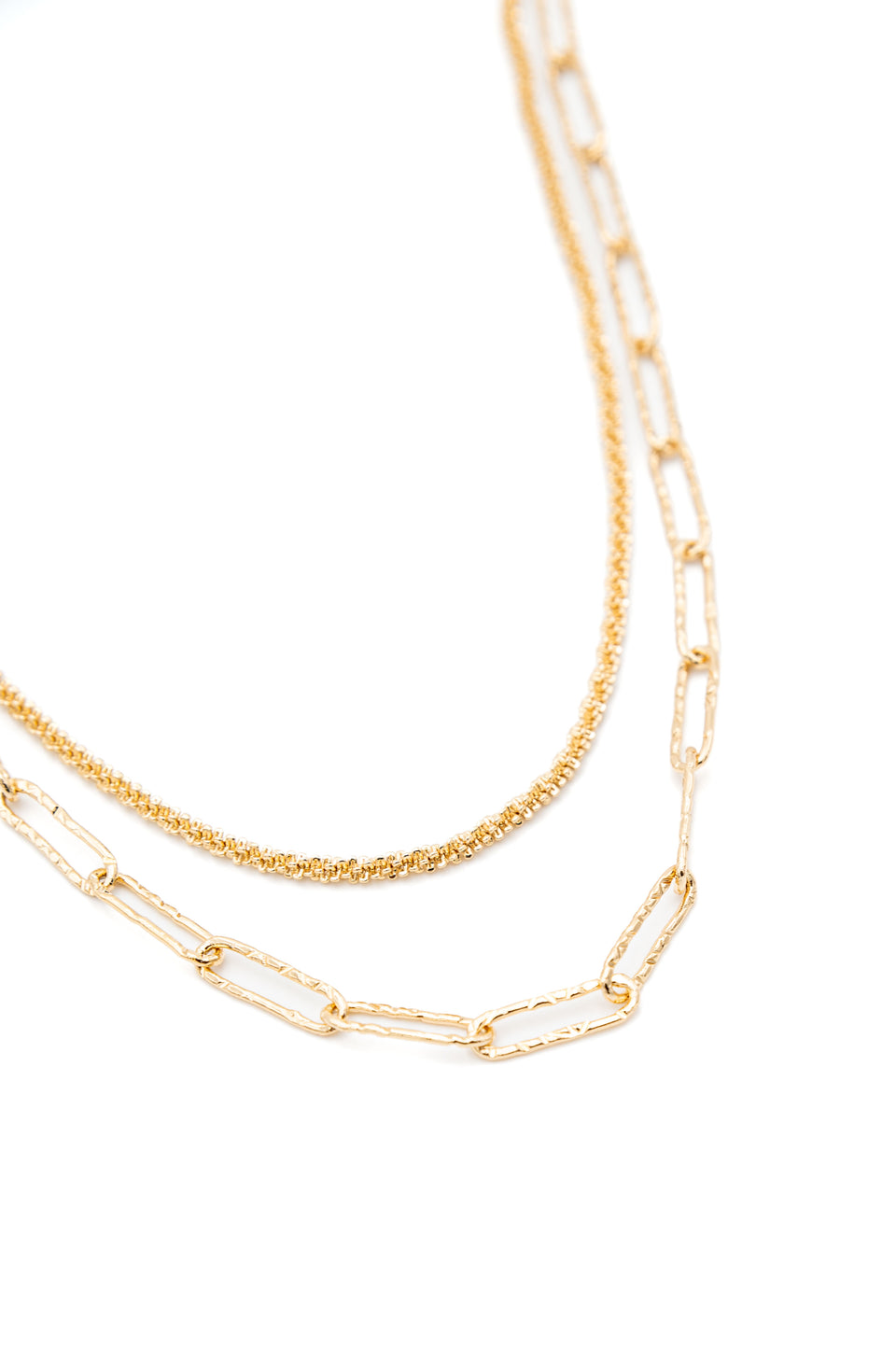 Gold Two Row Necklace