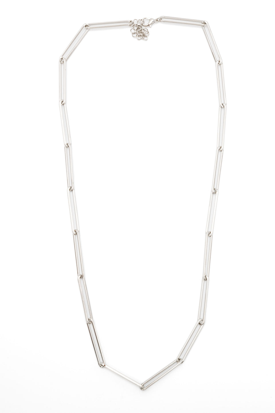 Silver Paperclip Necklace