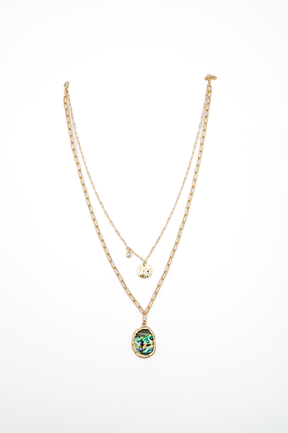 Iridescent Shell Necklace