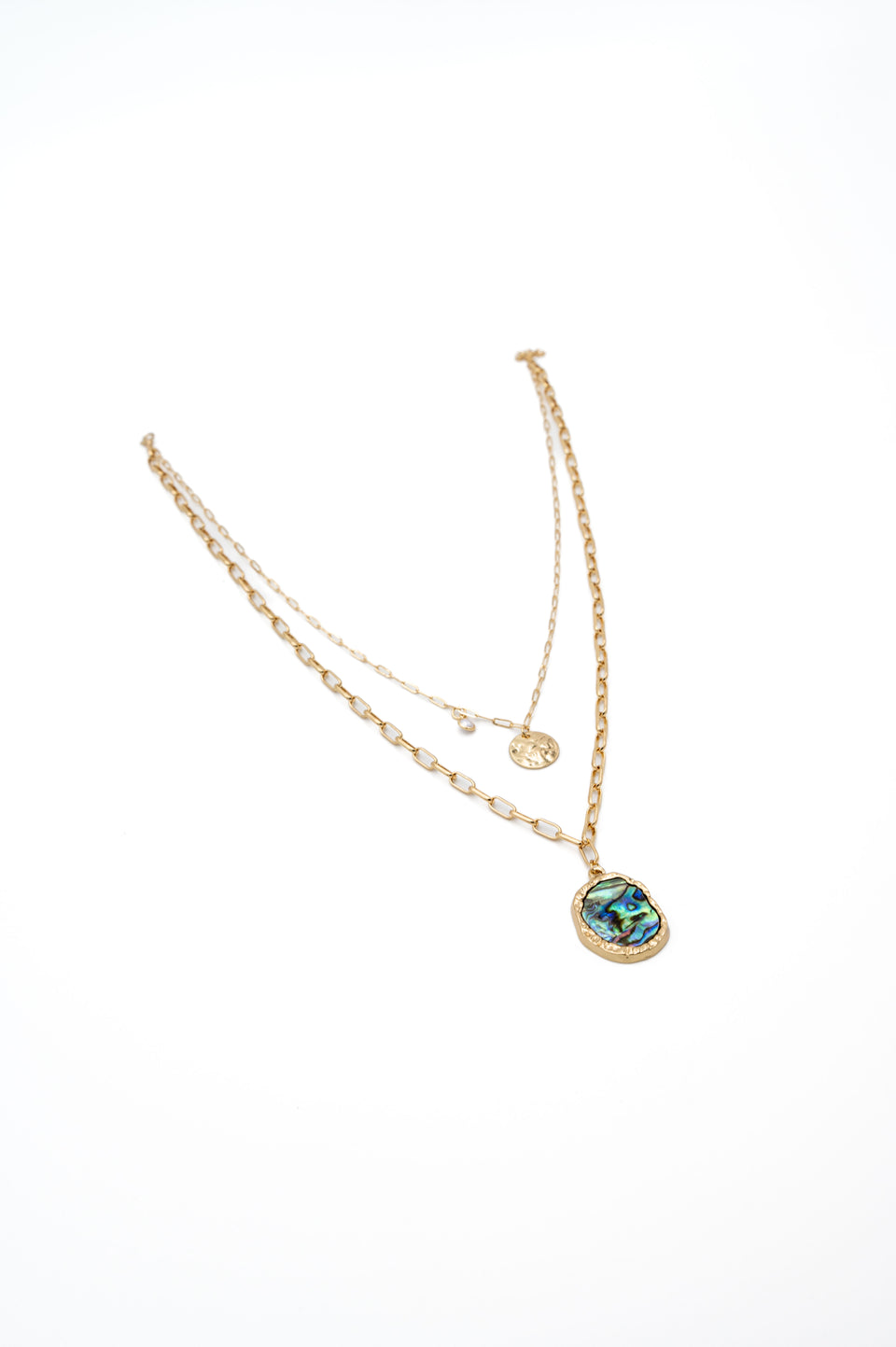 Iridescent Shell Necklace