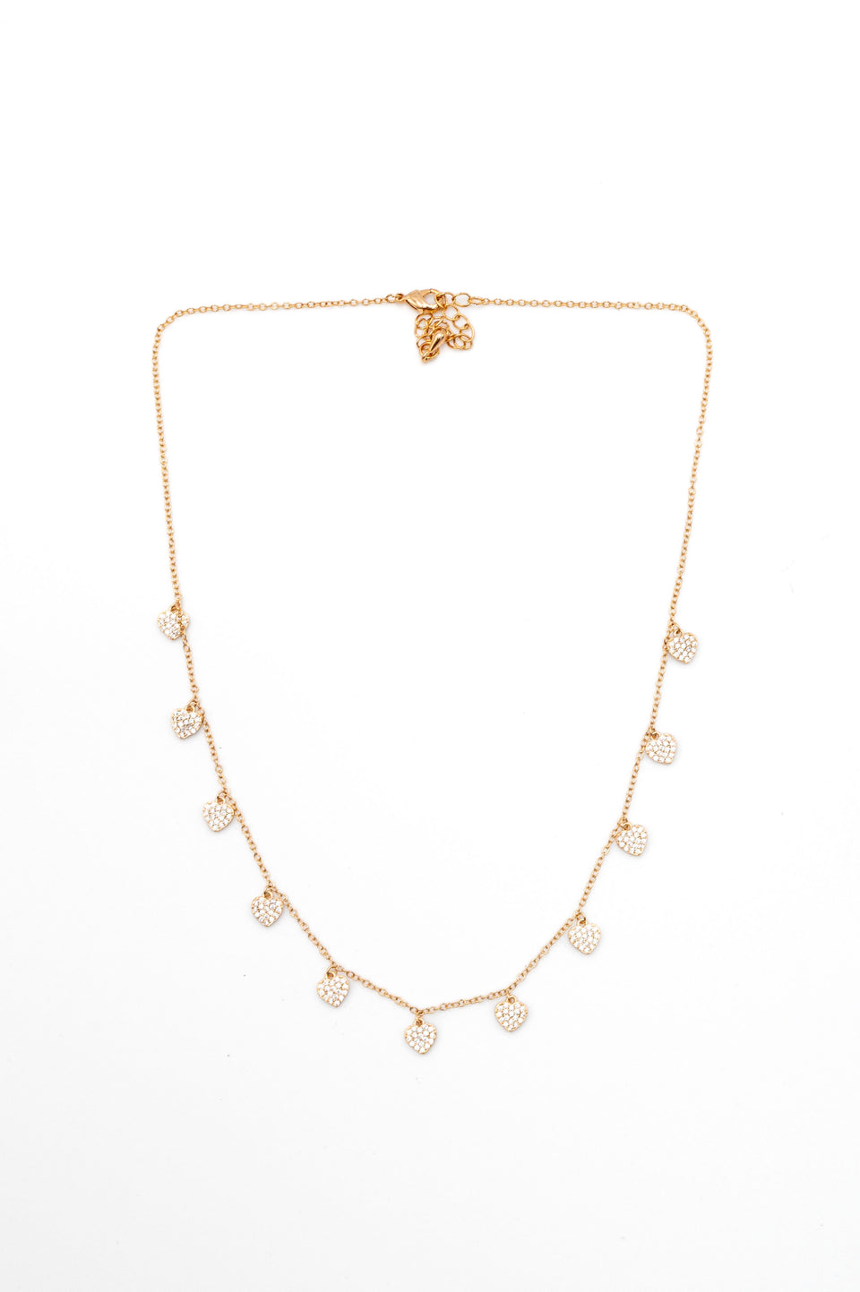 Crystal Hearts Necklace