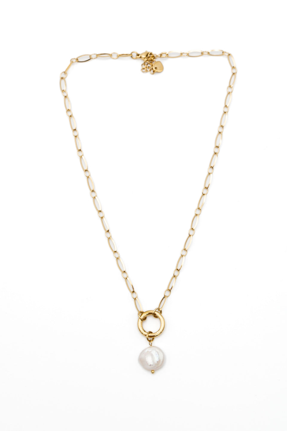 Gold Freshwater Pearl Necklace