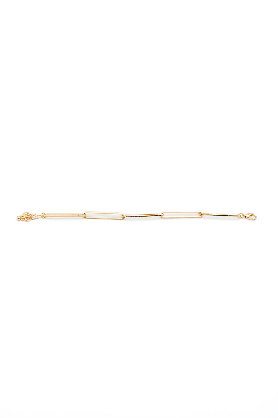 Gold Paperclip Bracelet