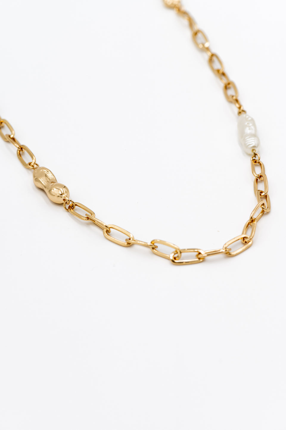 Gold Linked Chain Necklace