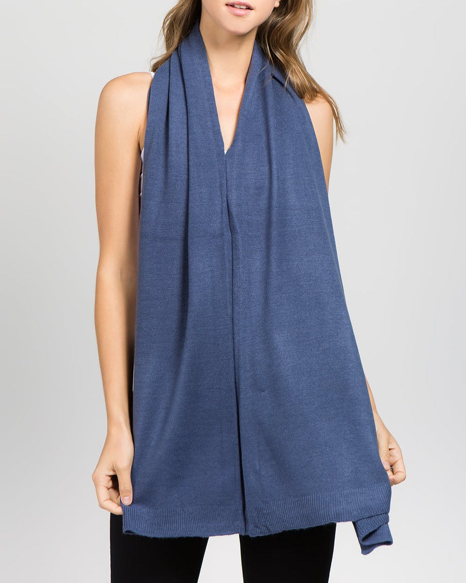 Lightweight Blue Poncho