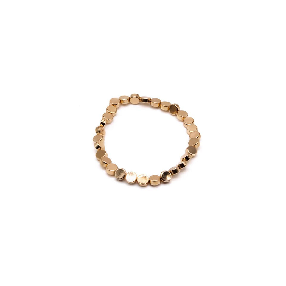 Gold Stackable Stretch Bracelet