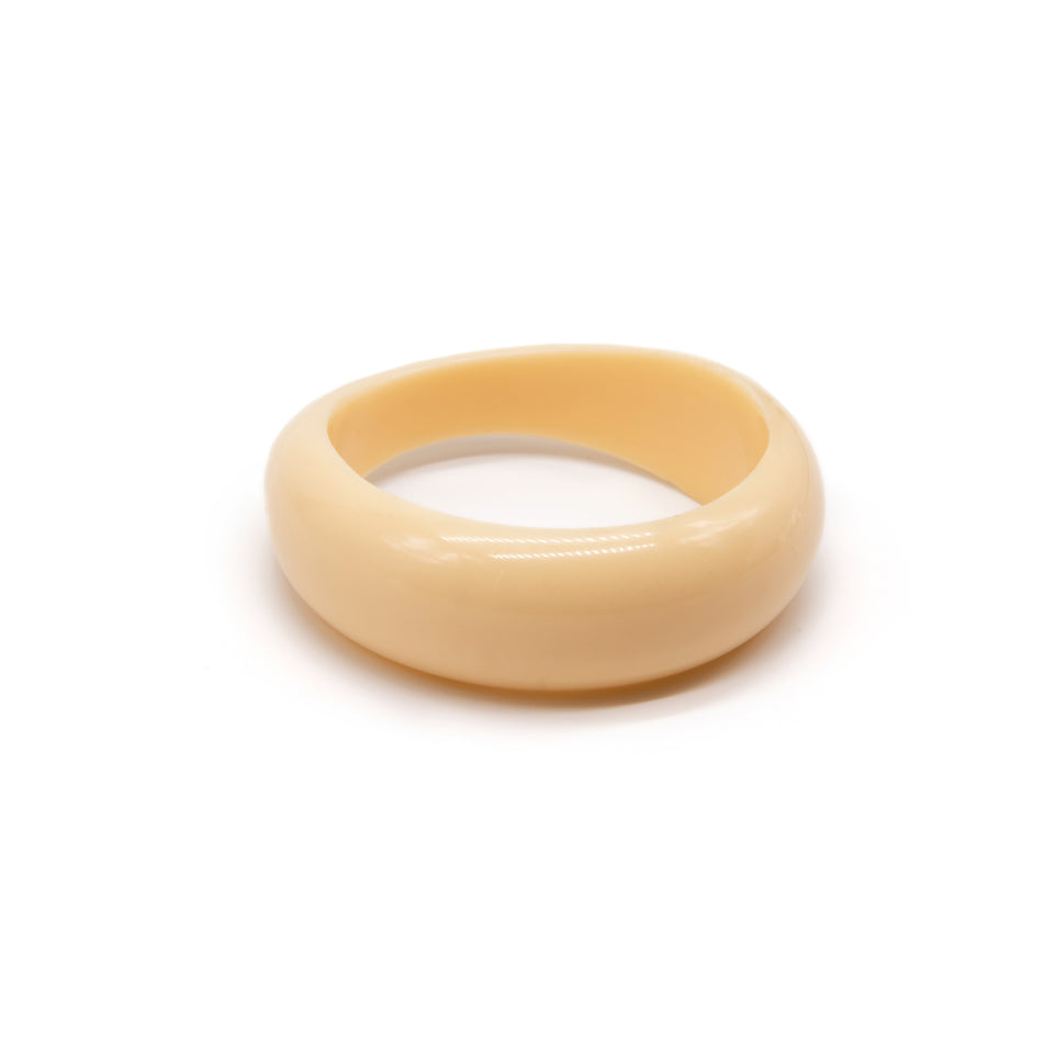 Cream Acrylic Bangle