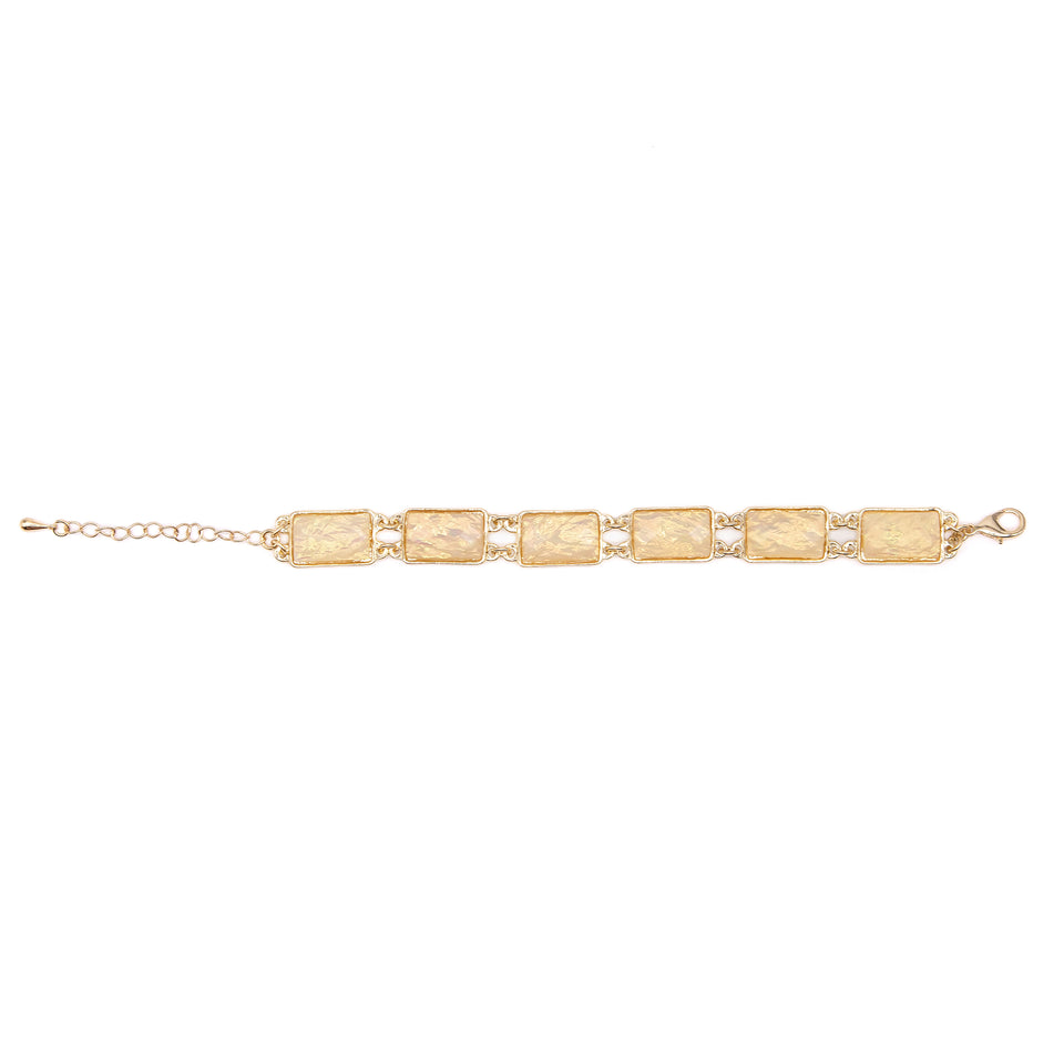 Cream Iridescent Bracelet