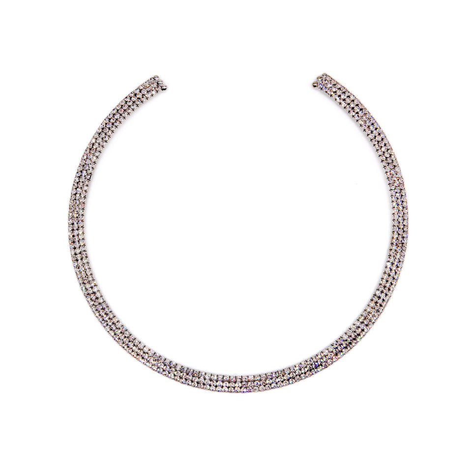 Clear Crystal Flexible Choker