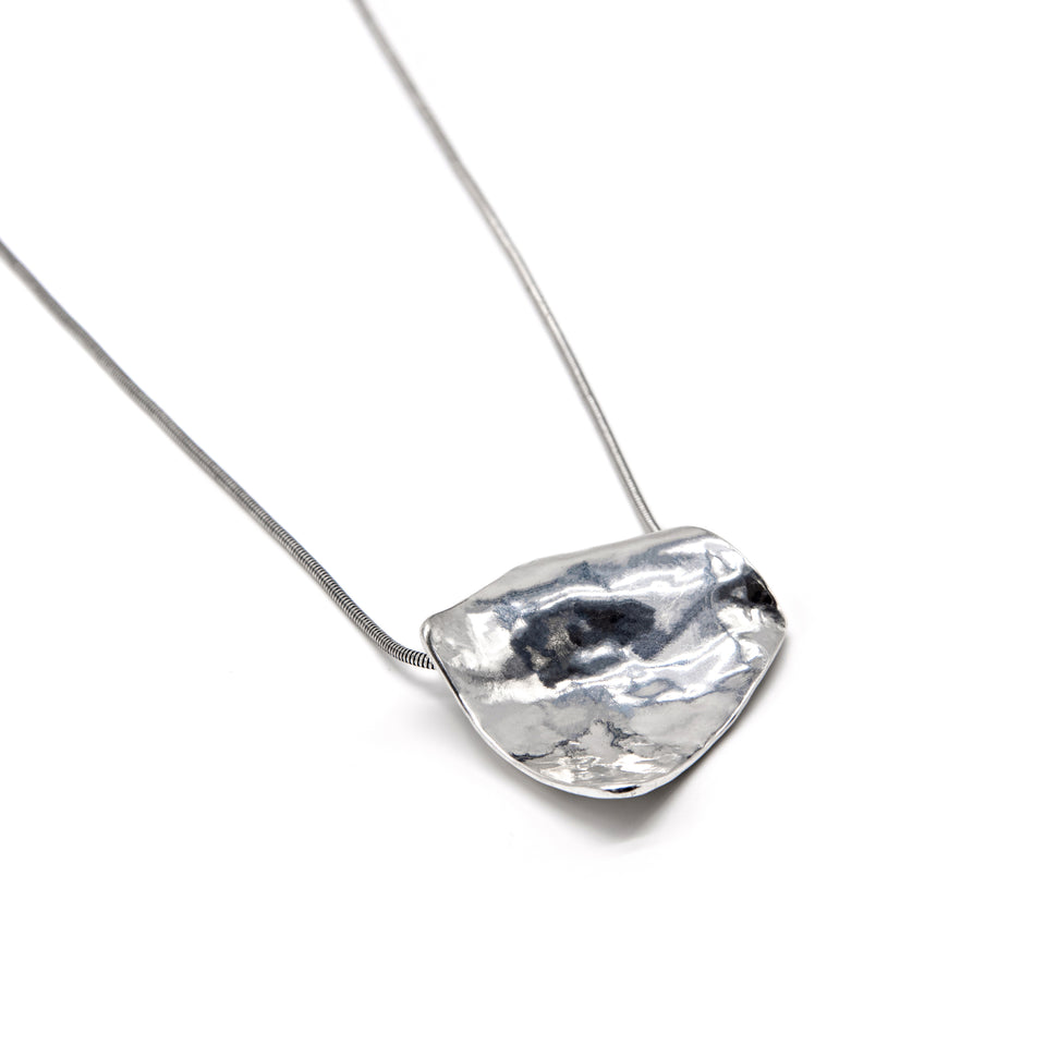 Silver Plated Flow Pendant Necklace