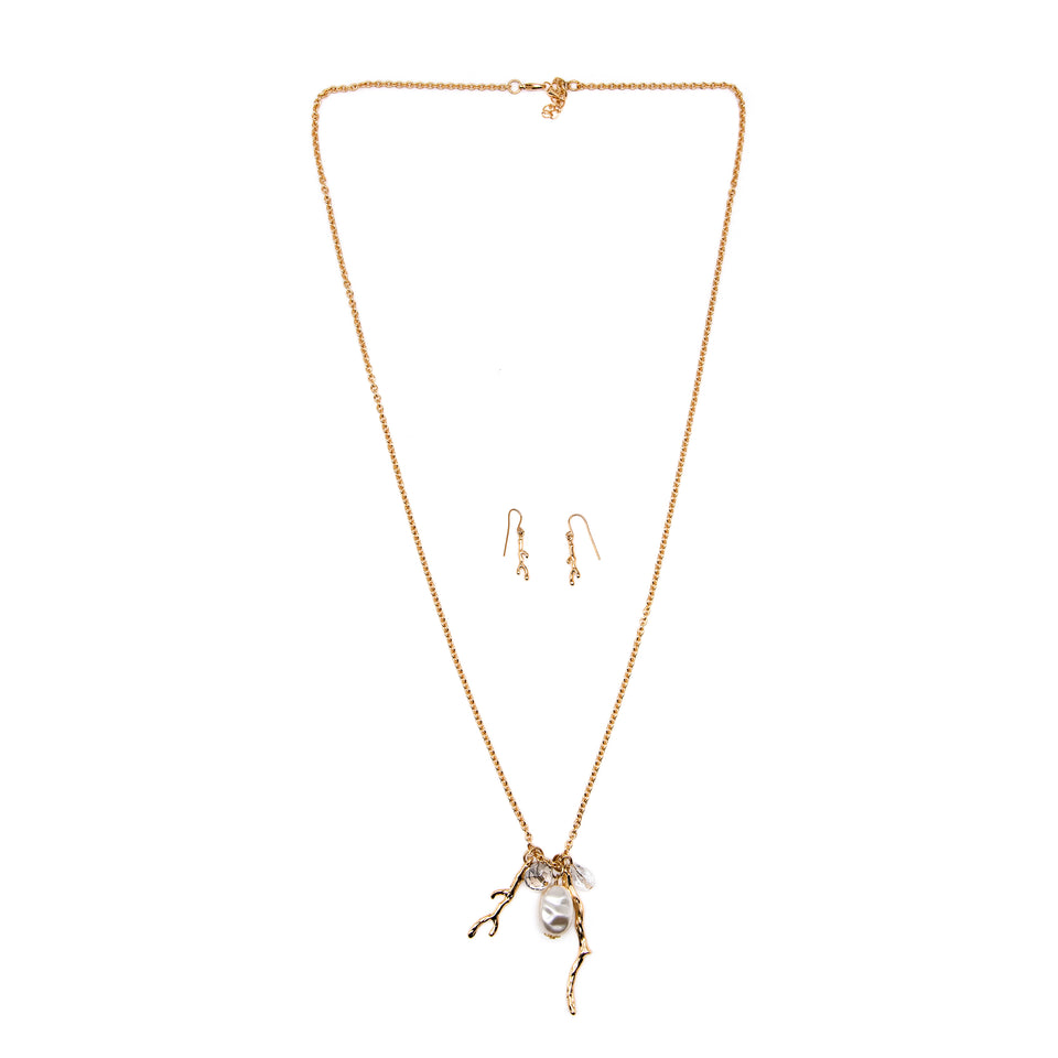 Pearl Antler Gold Set