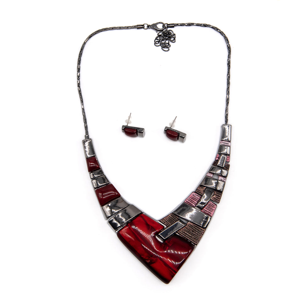 Burgundy V Set