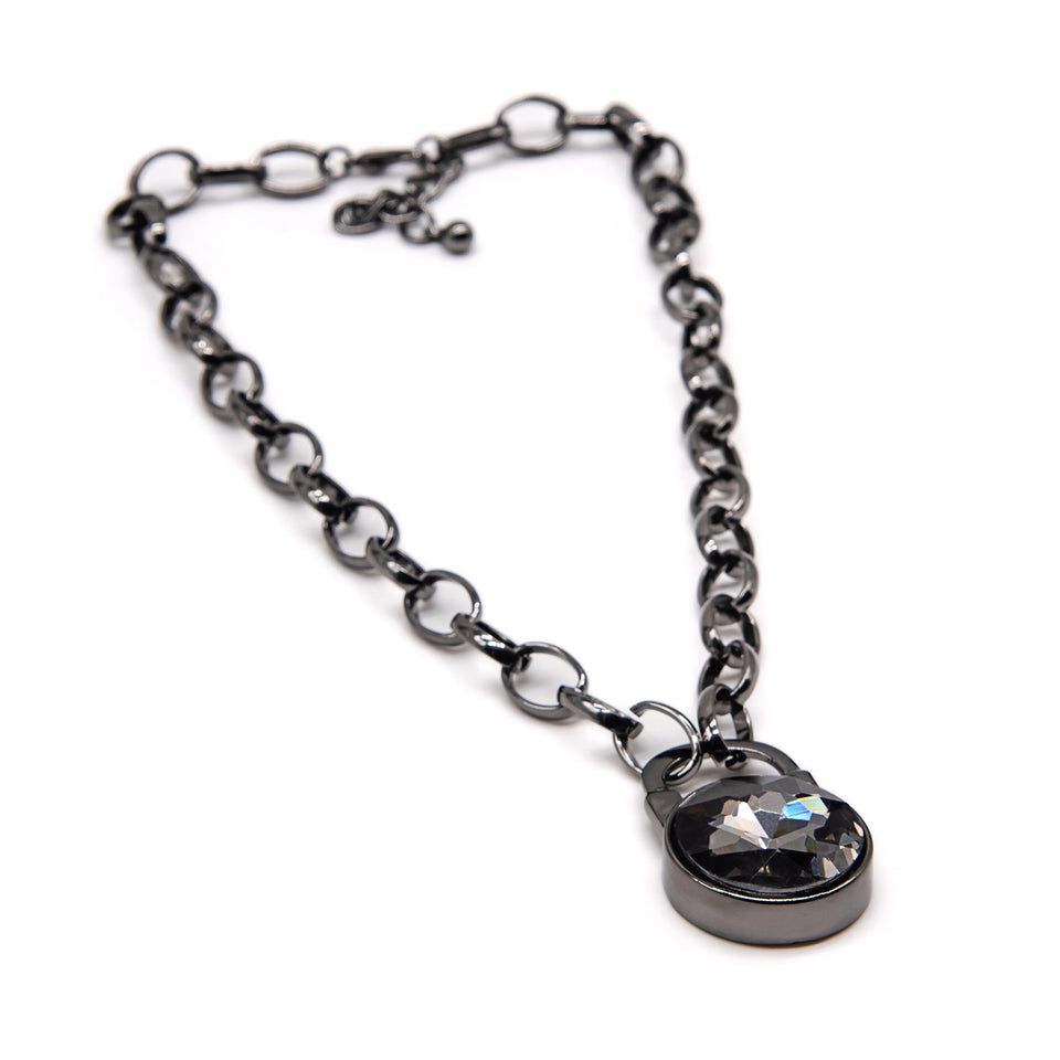 Shimmering Lock Necklace