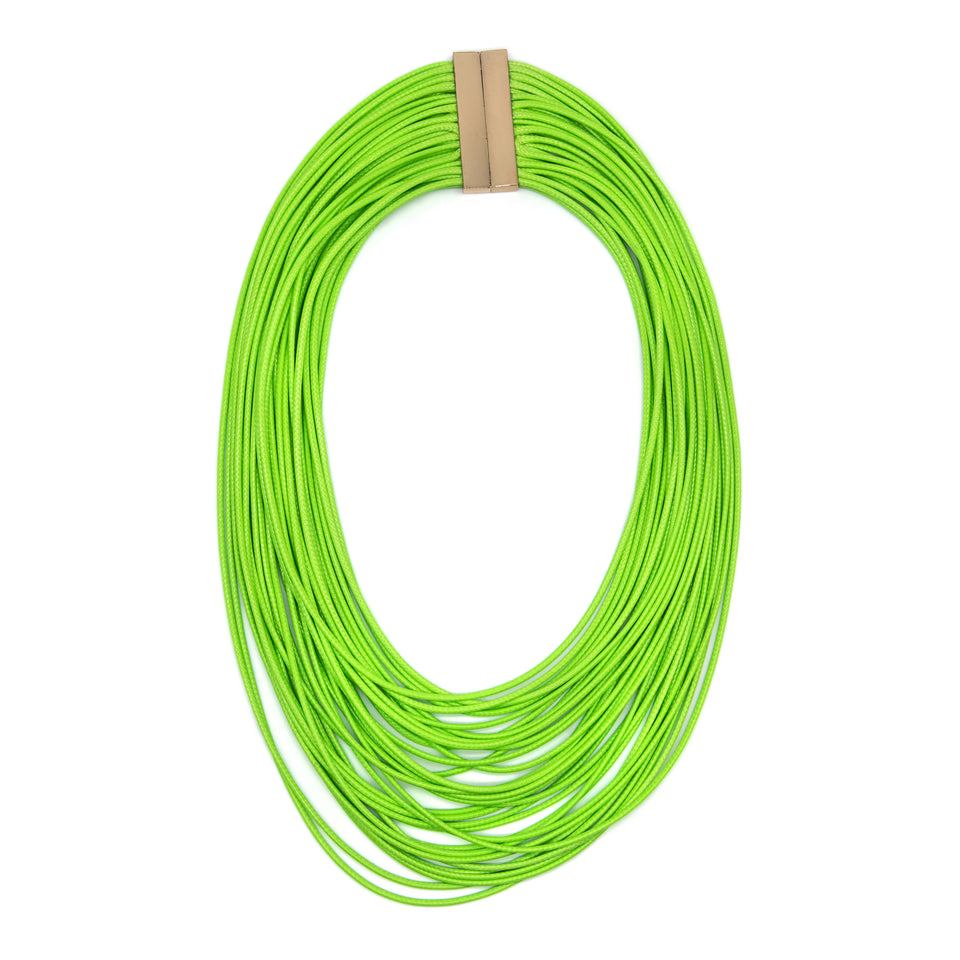 Vibrant Green Layered Necklace