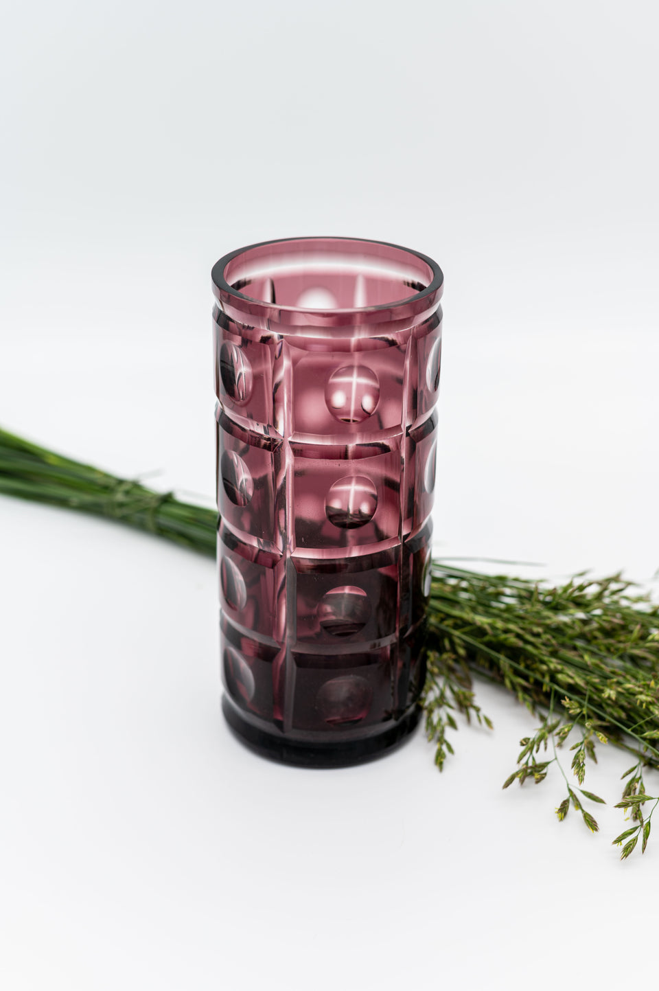 Purple Cylinder Vase