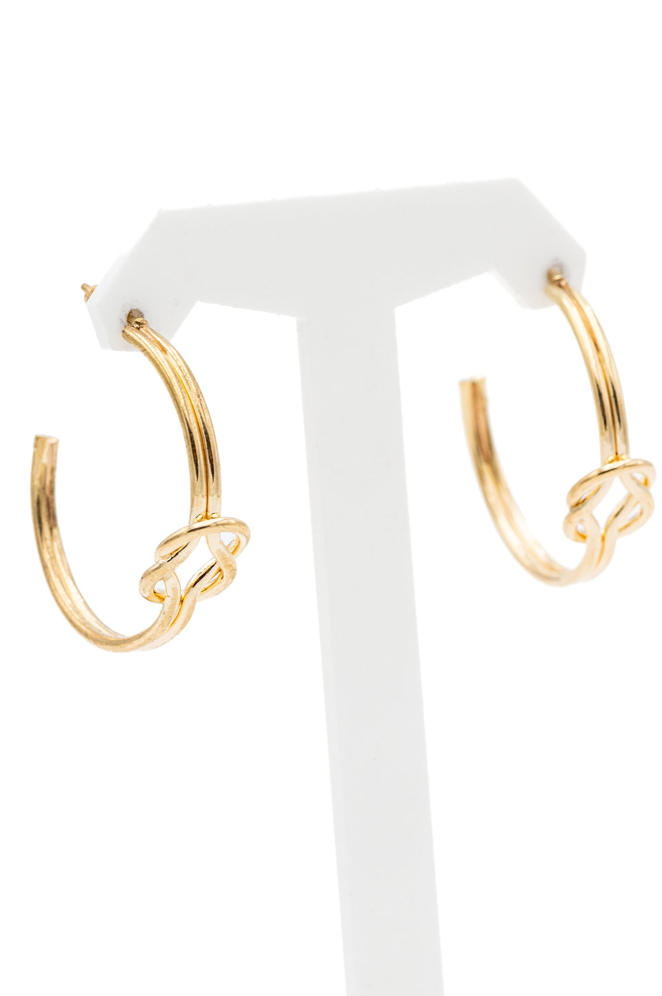 Knotted Hoop Earrings