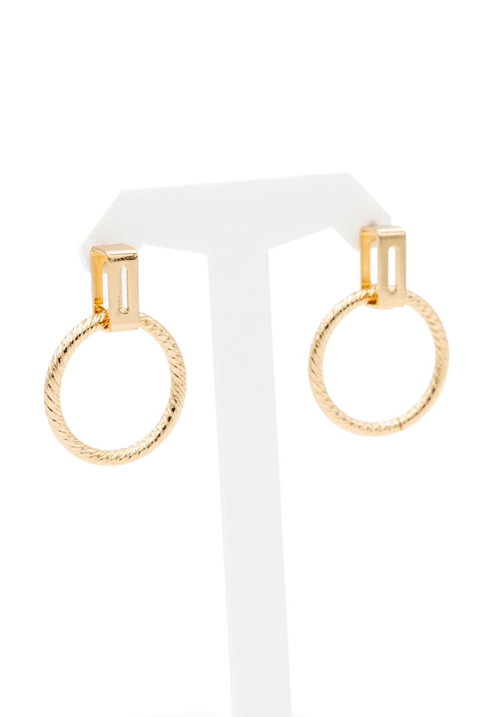 Lightweight Gold Dangle Earrings