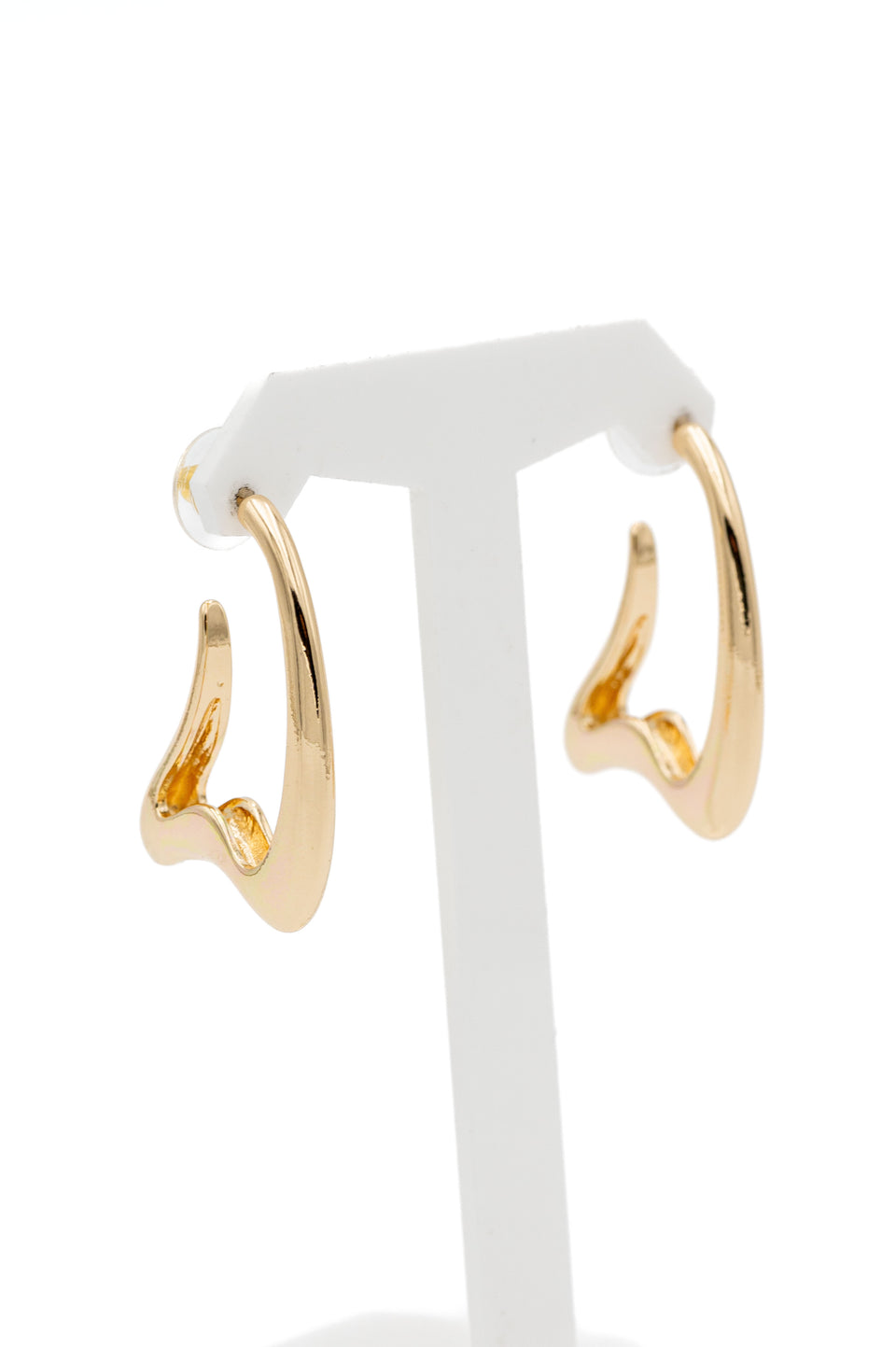 Heartfelt Gold Statement Earrings