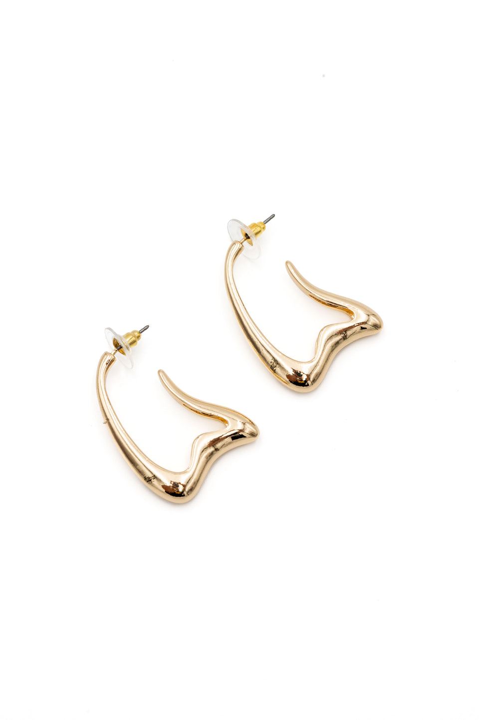 Heartfelt Gold Statement Earrings