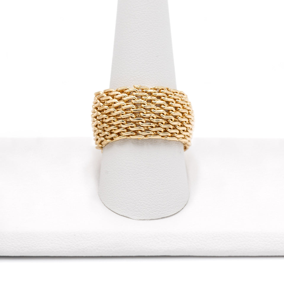 Gold Mesh Ring