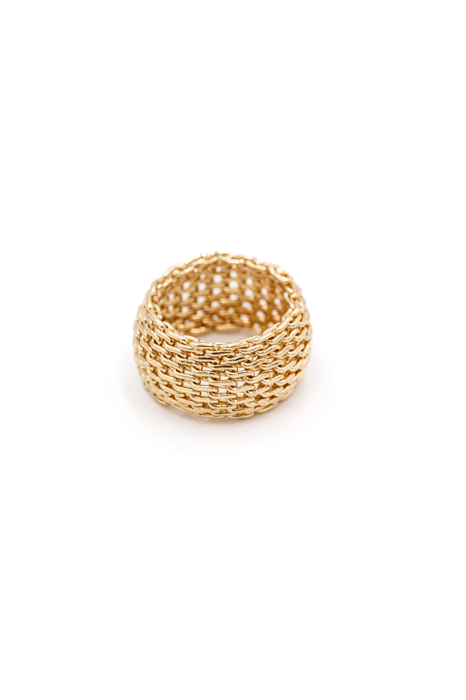 Gold Mesh Ring