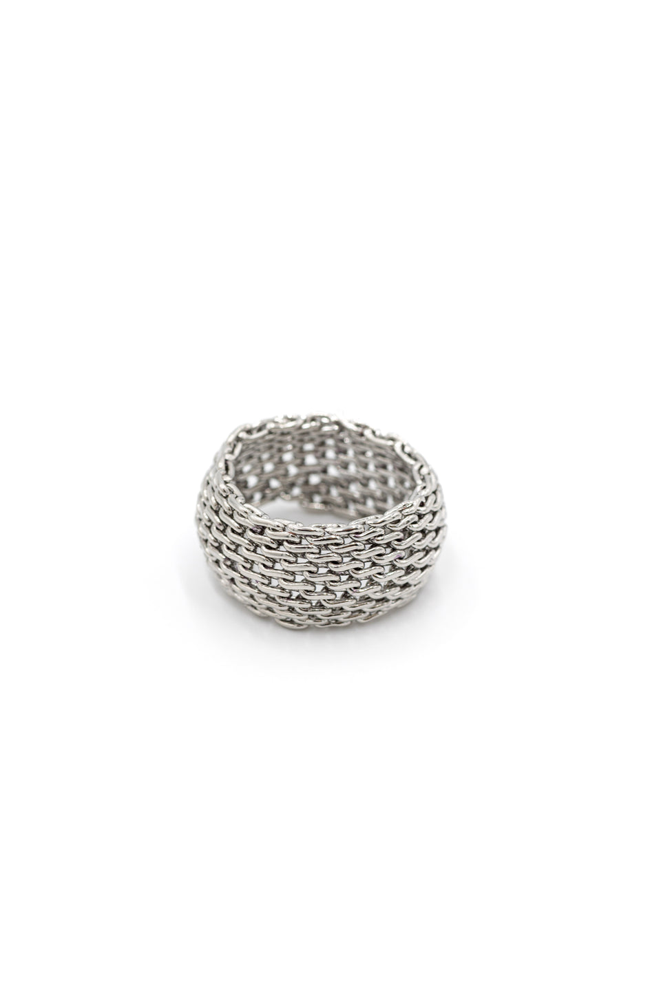 Silver Mesh Ring