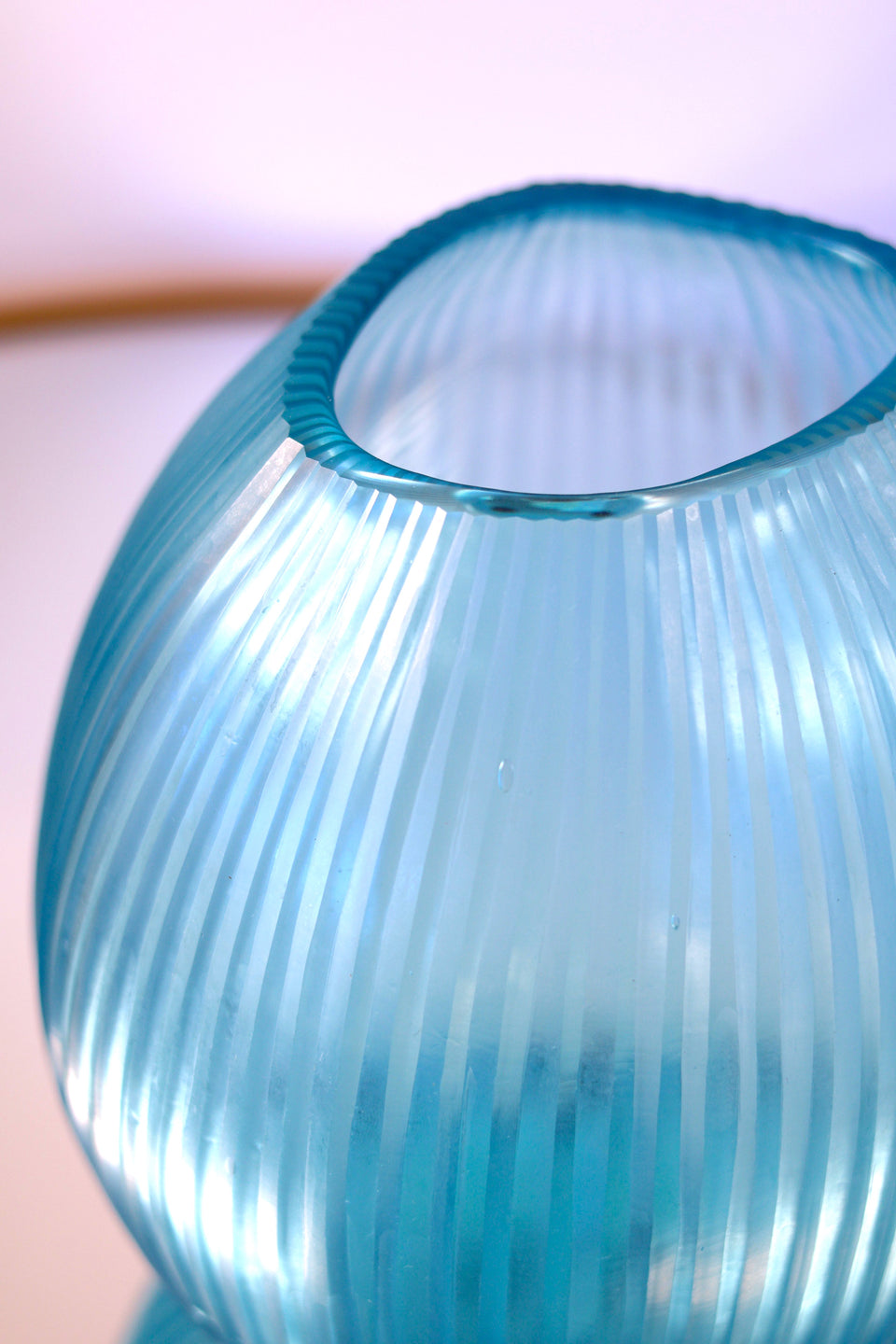 Turquoise Opaque Vase