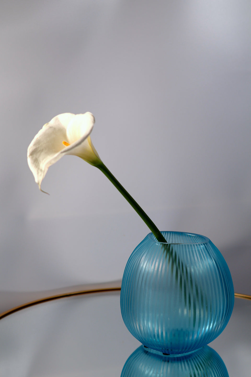 Turquoise Opaque Vase