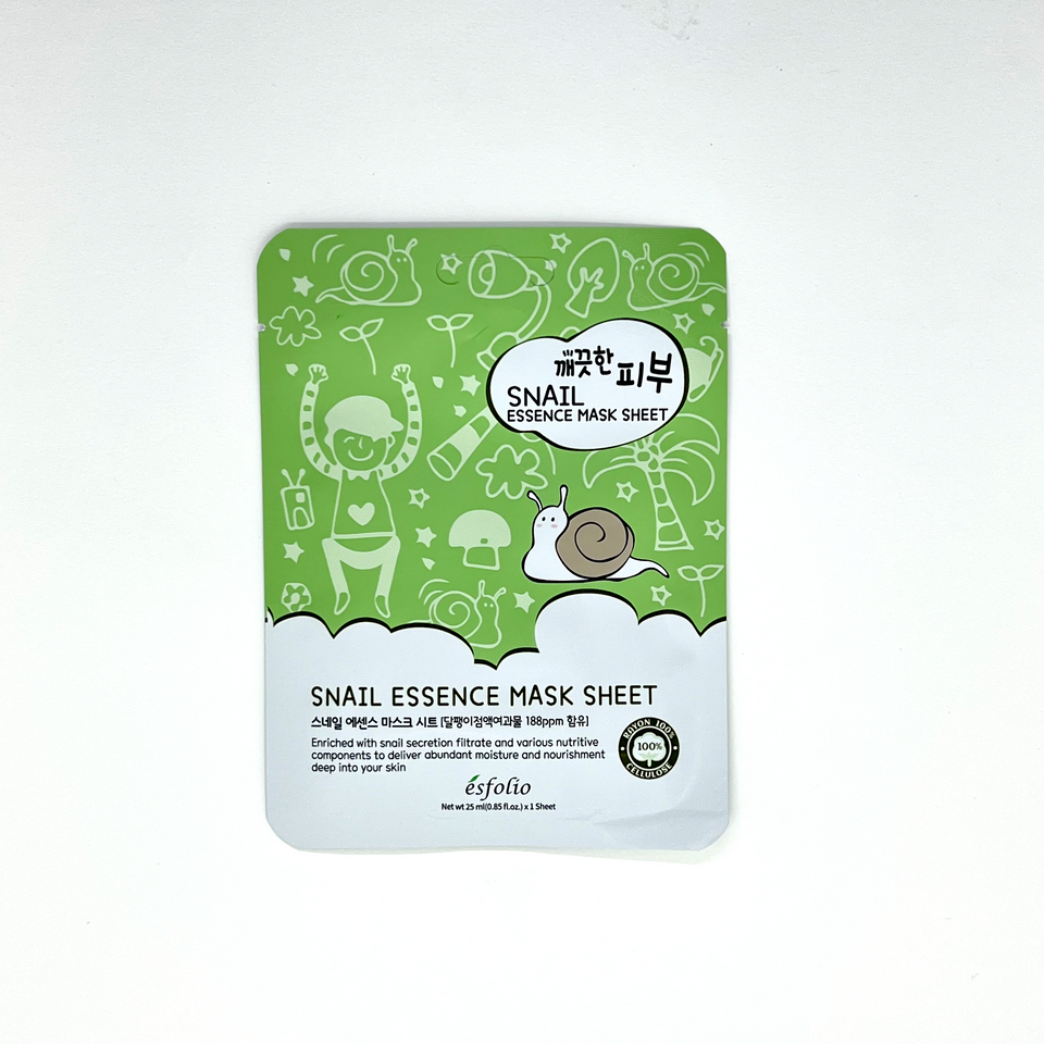 Esfolio Snail Essence Mask Sheet (Single)