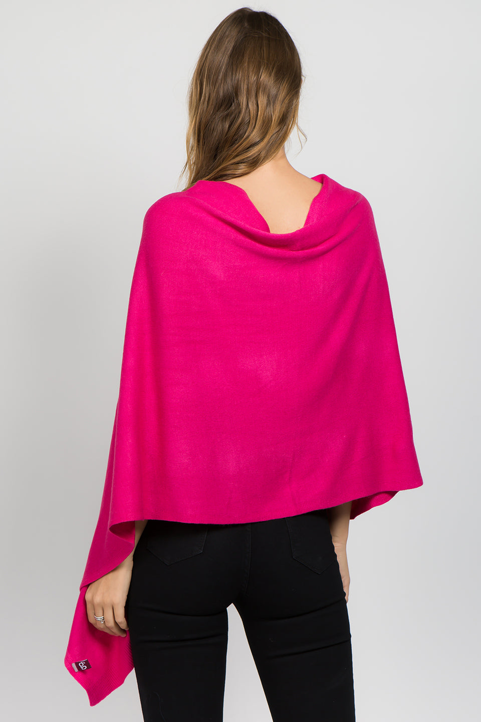 Lightweight Fuchsia Poncho