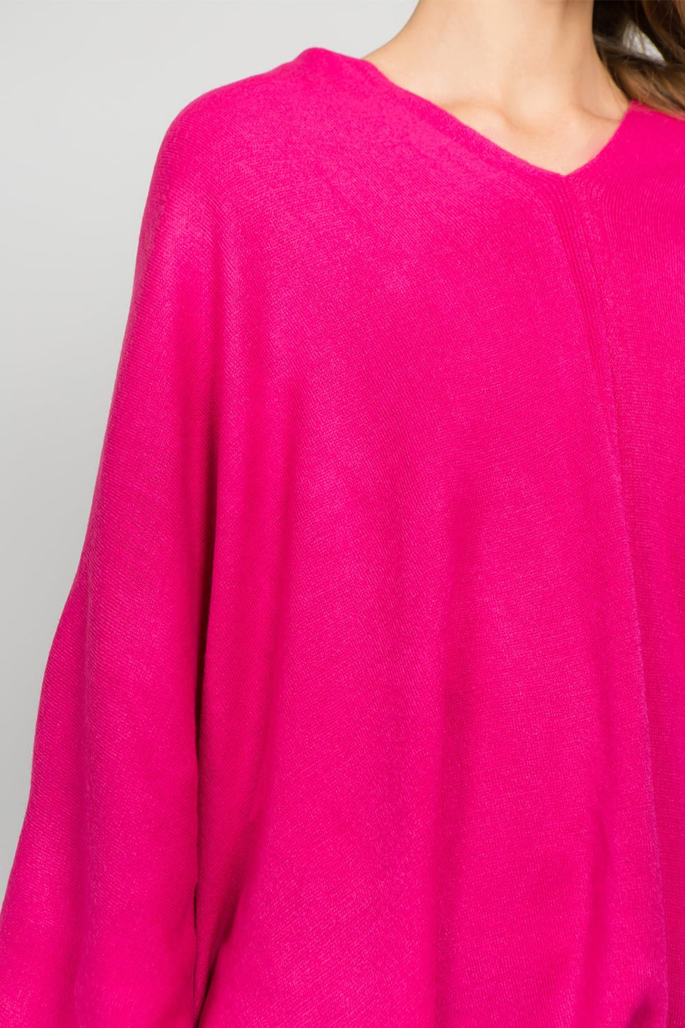 Lightweight Fuchsia Poncho