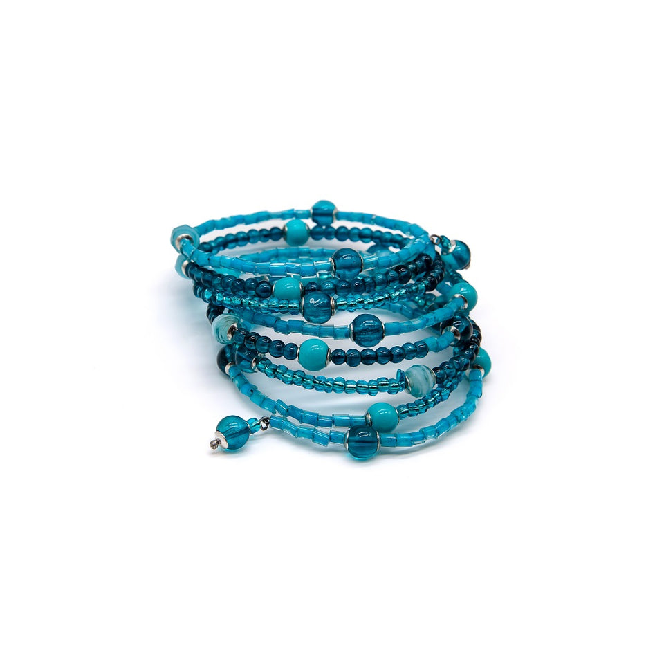 Turquoise Beaded Wrap Bracelet